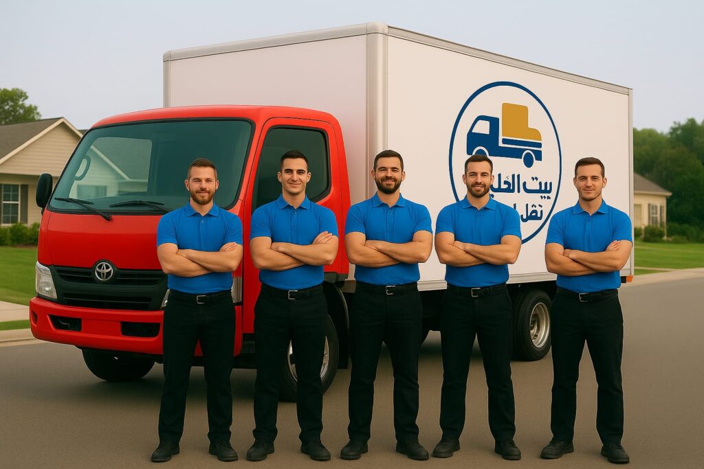 هاف لوري الكويت لخدمات نقل اثاث جميع مناطق الكويت من فريق عمل شركة بيت الخليج لنقل العفش والاثاث 