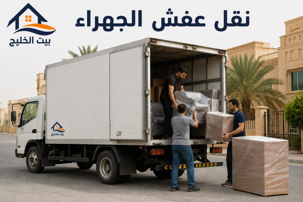 نقل عفش الجهراء | شركة نقل أثاث الجهراء مع تغليف الأثاث ونقله بأمان